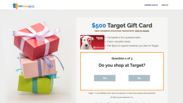 Gift Card Target $500