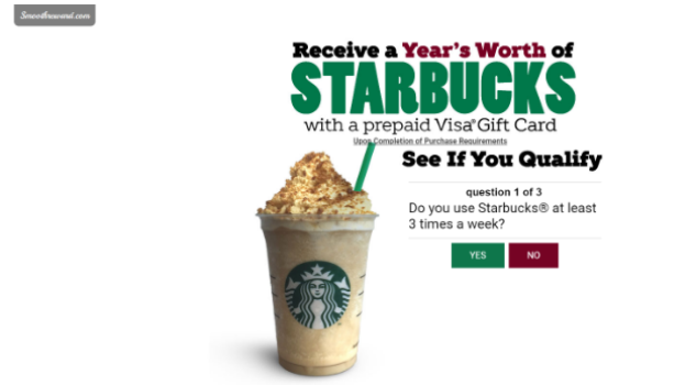 Win a YEAR of FREE Starbucks